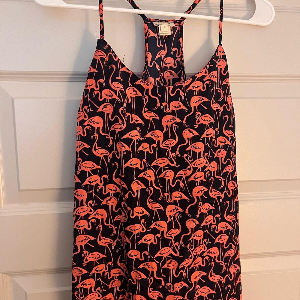 Flamingo Print Racerback Tank